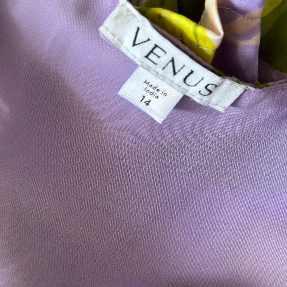 VENUS Floral Maxi Dress in Purple and Green - Picture 5 of 5